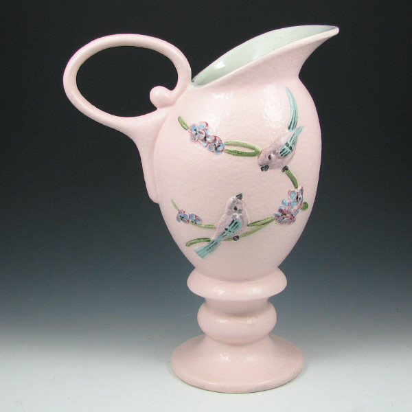 Appraisal: Hull Serenade S Pitcher Serenade pitcher in pink Marked Hull