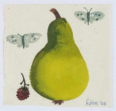 Appraisal: Mary Fedden b Quince Signed and dated ' Watercolour and