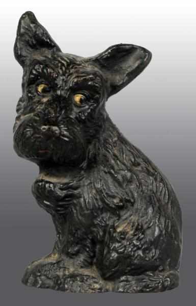 Appraisal: Cast Iron Sad Pup Doorstop Description Marked Wilton Products Condition