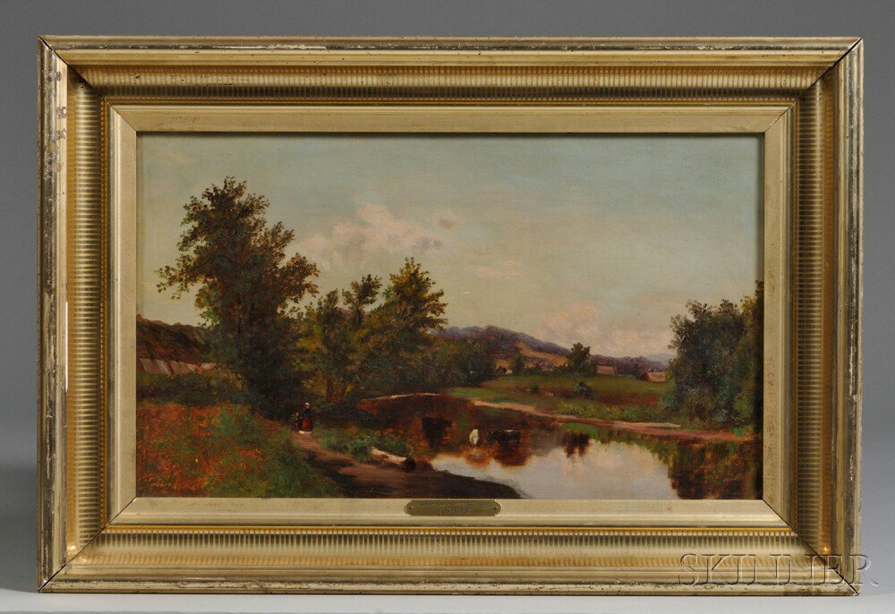 Appraisal: Attributed to Sarah Pynchon Smead American - Pastoral Scene with