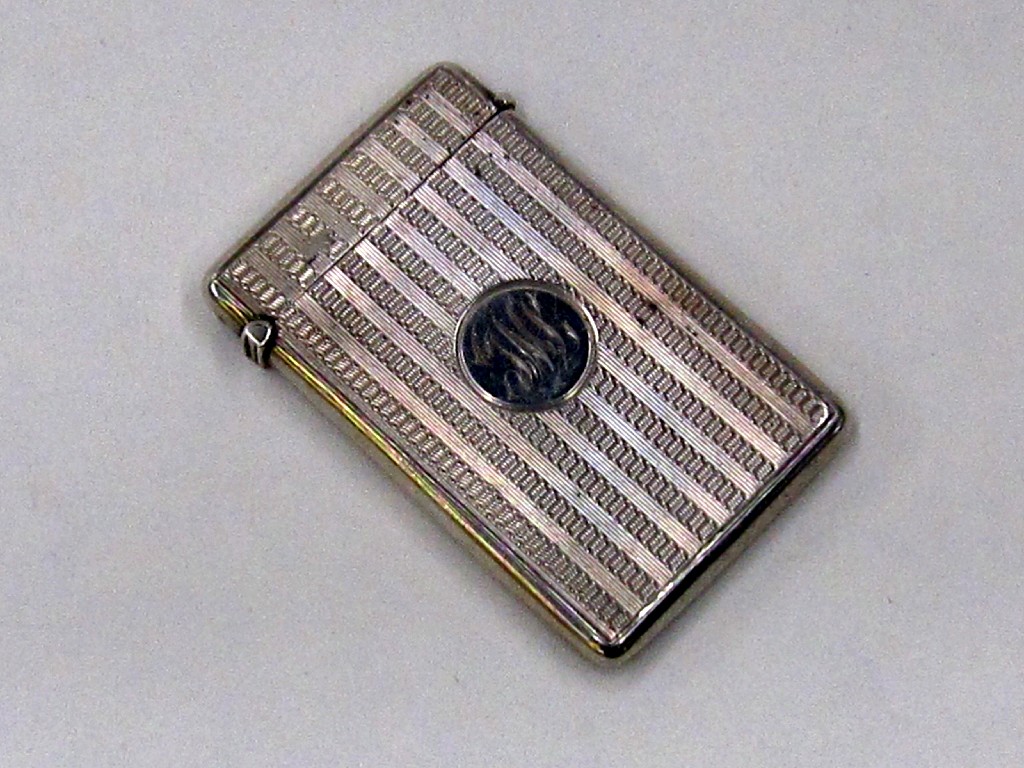 Appraisal: Silver card case Birmingham