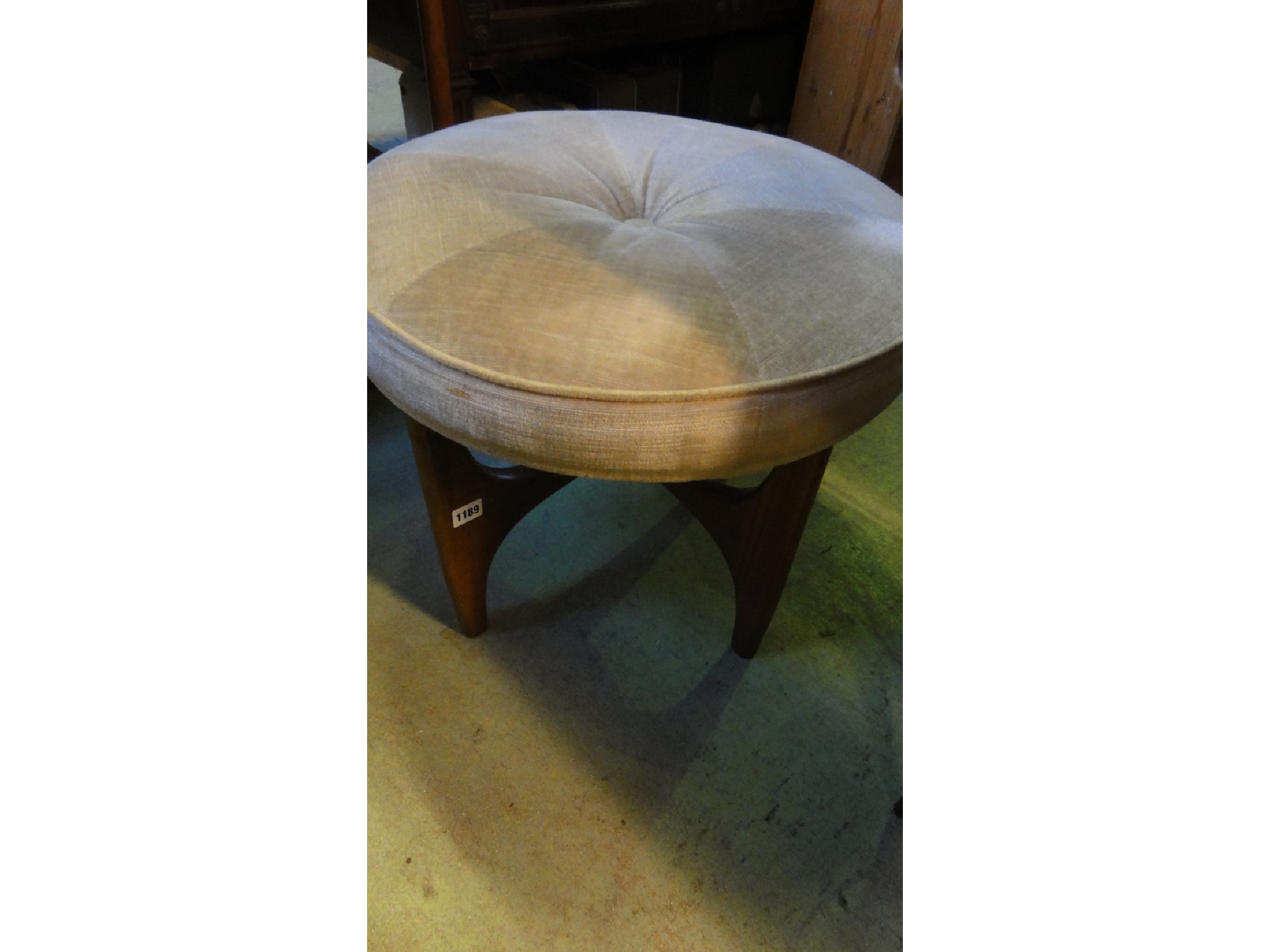 Appraisal: A vintage G Plan Fresco dressing stool with central button