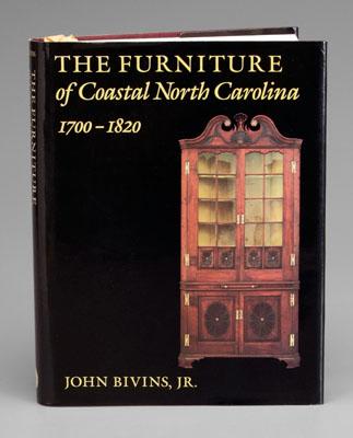 Appraisal: John Bivins book The Furniture of Coastal North Carolina The