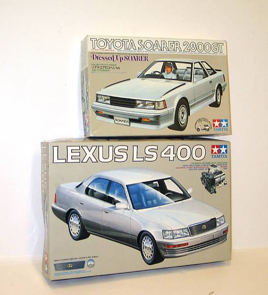 Appraisal: Japanese model kits Lot of boxed model kits depicting Toyota