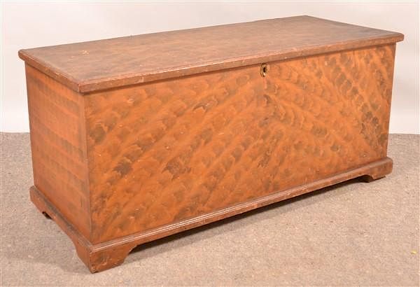 Appraisal: PA Softwood Paint Decorated Blanket Chest Pennsylvania Mid th Century