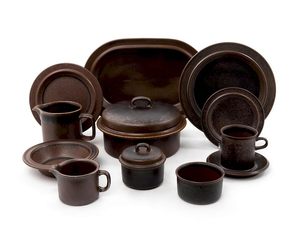 Appraisal: Ulla Procope Finnish - Ruska Dinnerware Set Ulla Procope Finnish