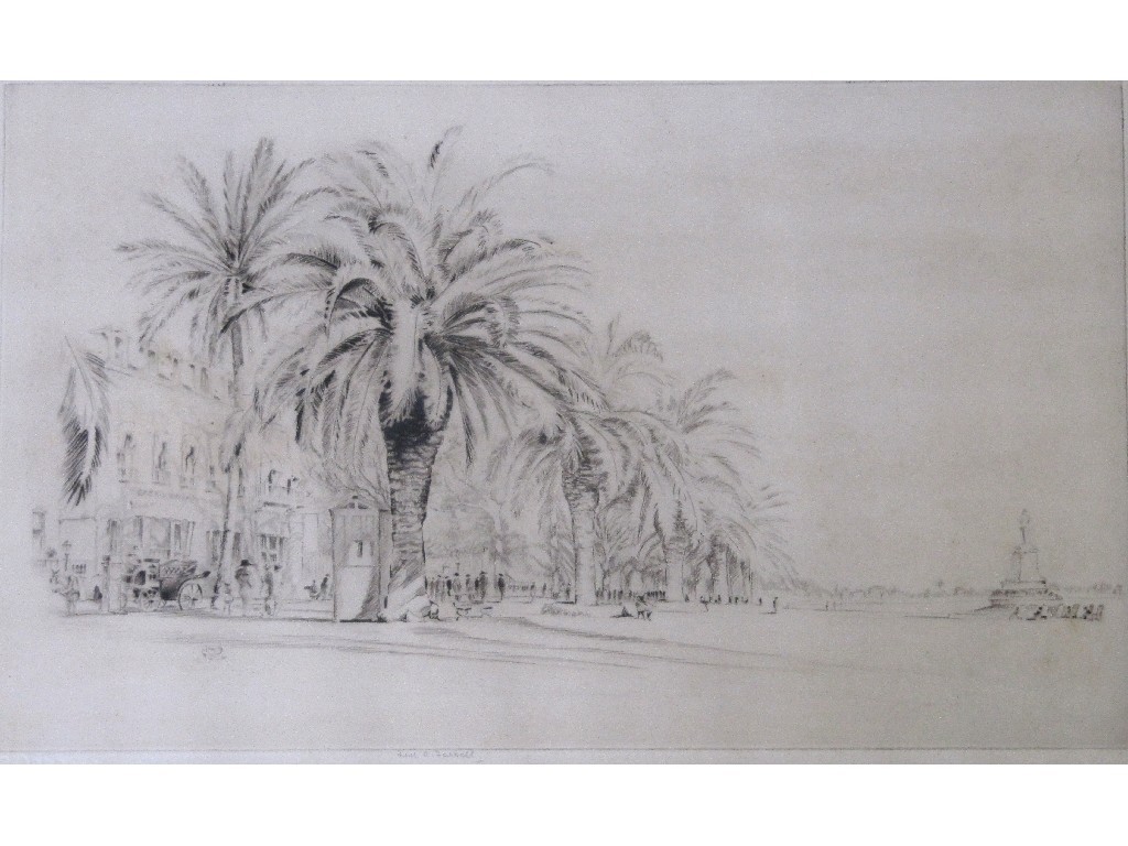 Appraisal: FREDERICK A FARRELL - Drypoint 'Cannes' signed in pencil x