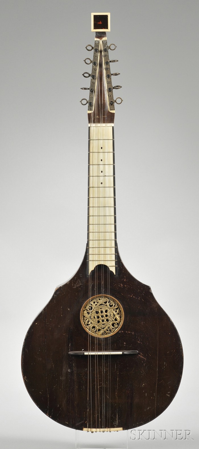 Appraisal: Cittern William Gibson Dublin signed and dated at the upper