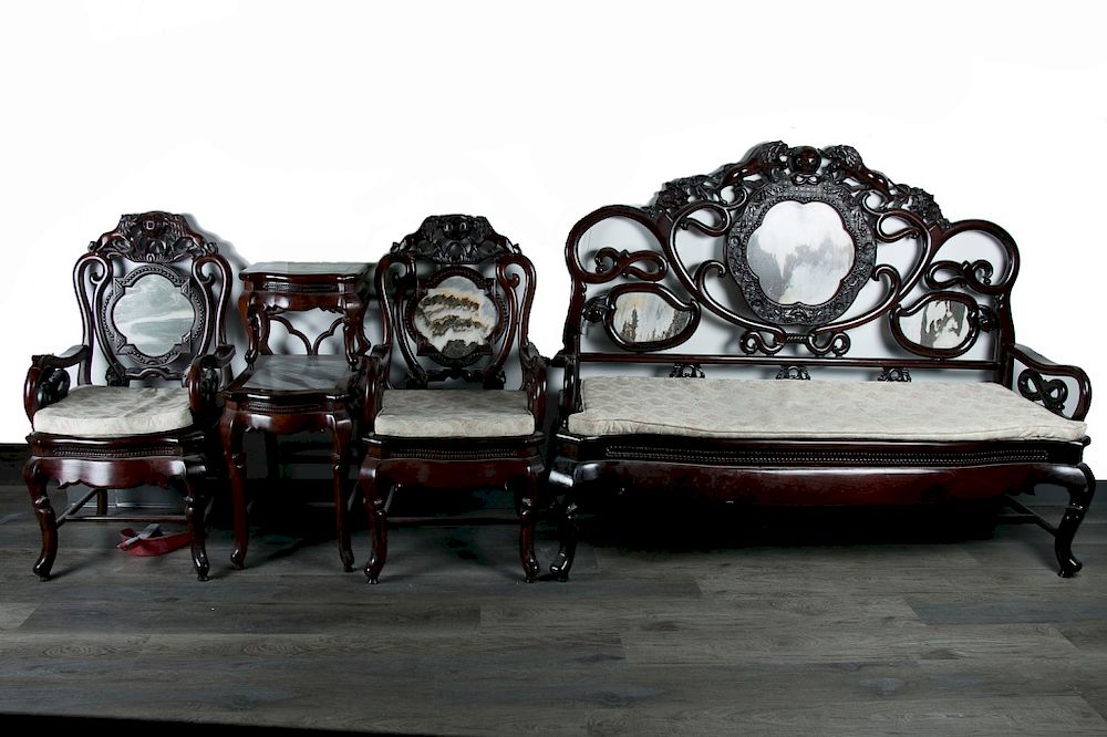 Appraisal: A SET OF FOUR PIECES SUANZHI FURNITURE REPUBLIC The set