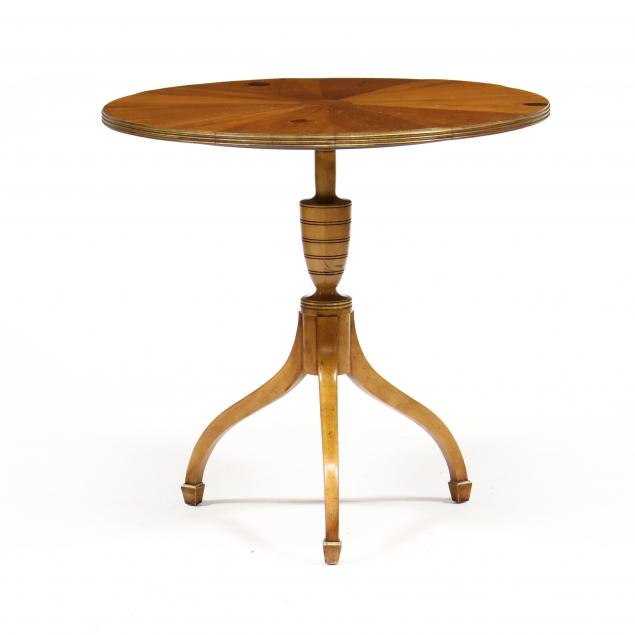 Appraisal: BAKER HISTORIC CHARLESTON REPRODUCTION CENTER TABLE Late th century pine