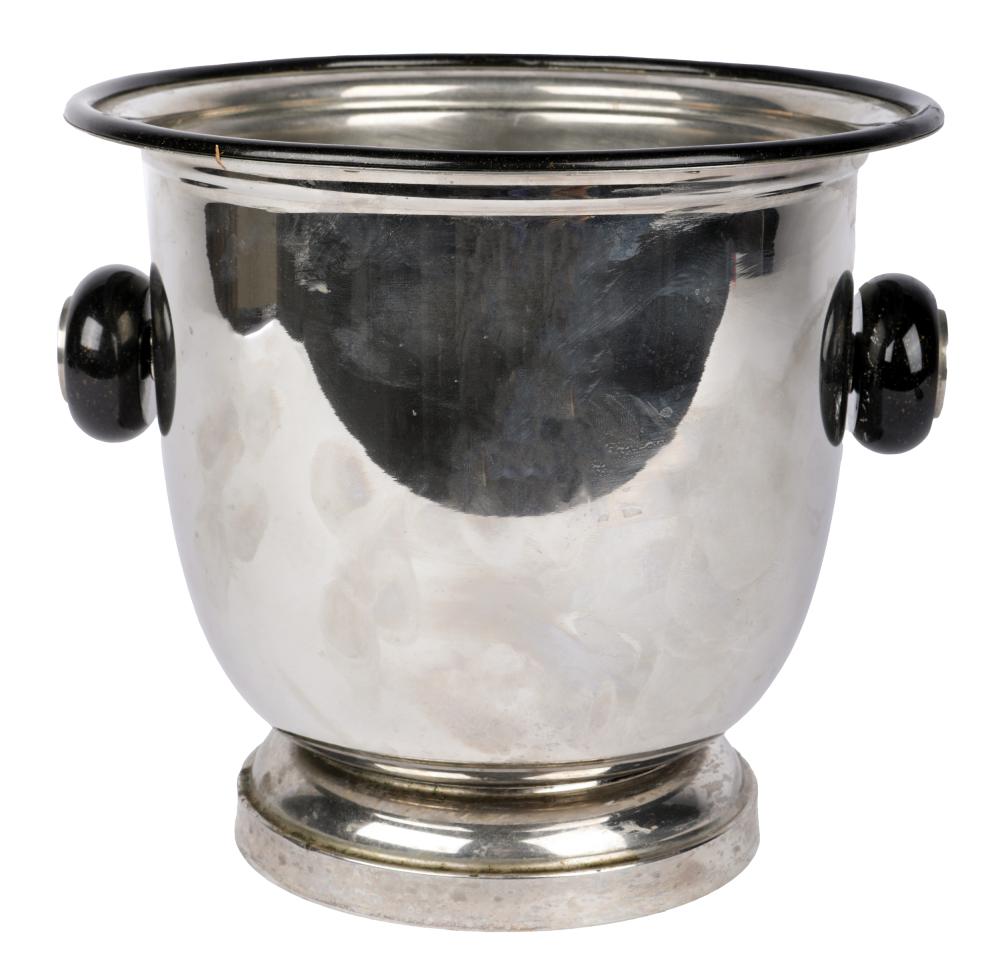 Appraisal: FENDI SILVER-PLATE ICE BUCKETmarked to handle Fendi Made in Italy