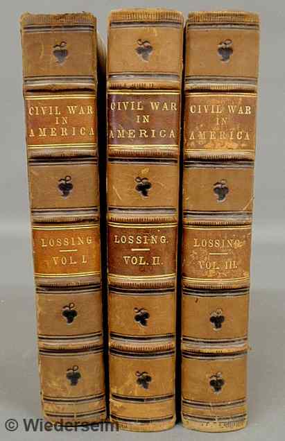 Appraisal: Books- three volume set half-calf leather Pictorial History of the