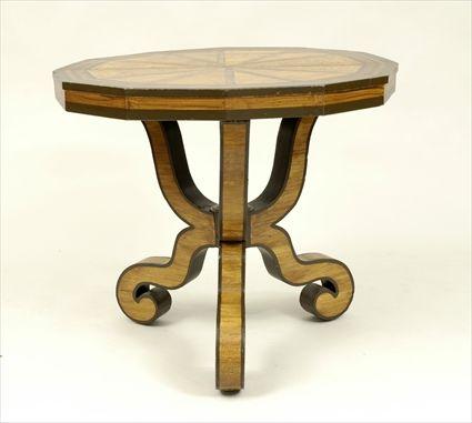 Appraisal: Victorian-Style Grain-Painted Center Table x x in