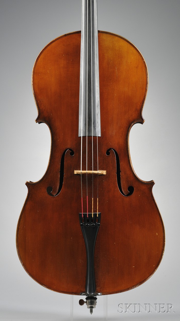 Appraisal: Modern German Violoncello c labeled NEUNER HORNSTEINER MITTENWALD length of