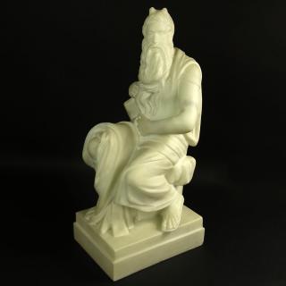 Appraisal: Mid th Century White Marble Sculpture Michelangelo's Moses Mid th