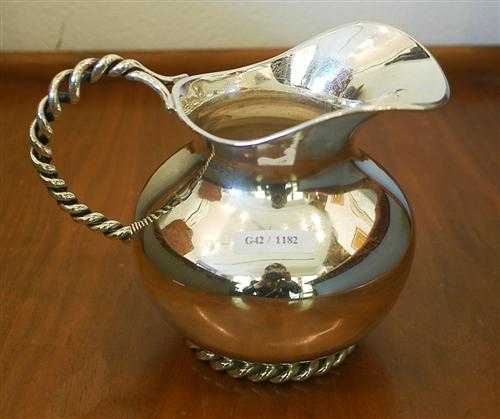 Appraisal: GERMAN JUG circa Maker's mark WB Silver gr H cm