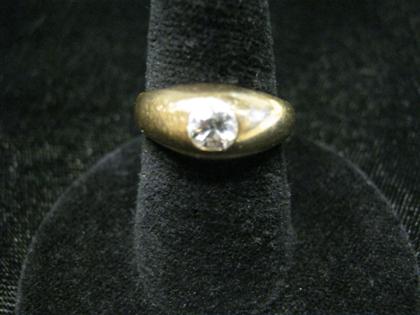 Appraisal: Gold and diamond gypsy ringcontemporary