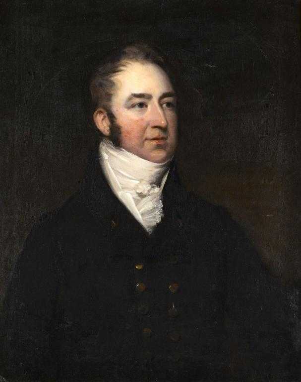 Appraisal: ATTRIBUTED TO JOHN PHILIP RA - PORTRAIT OF A GENTLEMAN