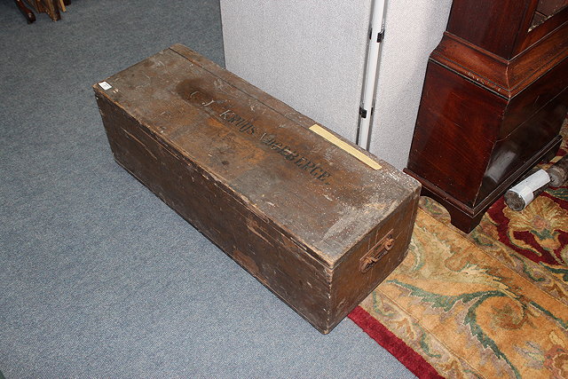 Appraisal: AN EARLY TH CENTURY PINE BOX signed C J Kruijs