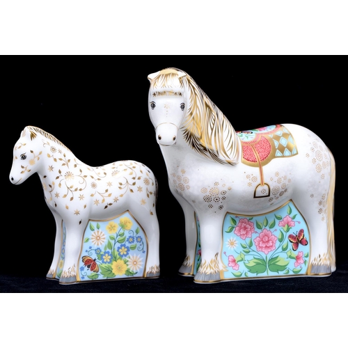 Appraisal: Two Royal Crown Derby paperweights Shetland Pony and Shetland Pony