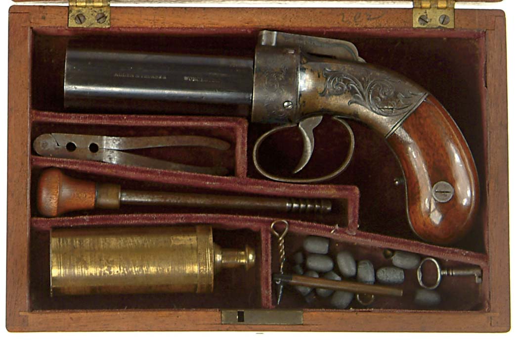 Appraisal: LT GEN JUBAL EARLYS CASED PEPPERBOX PISTOL AND PUBLISHED WAR