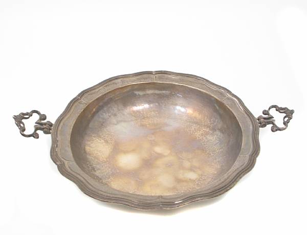 Appraisal: A hand wrought standard silver Spanish Colonial style bowl with