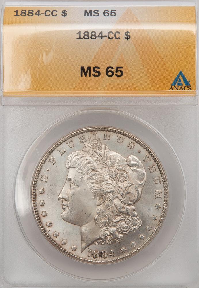 Appraisal: -CC MORGAN SILVER DOLLAR ANACS MS An -CC Carson City