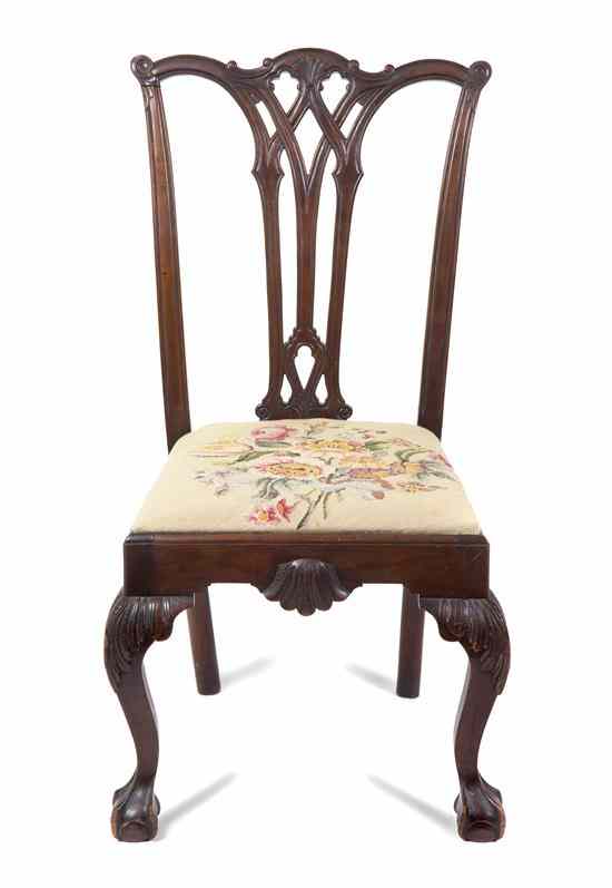 Appraisal: An American Chippendale Style Mahogany Side Chair Philadelphia having a