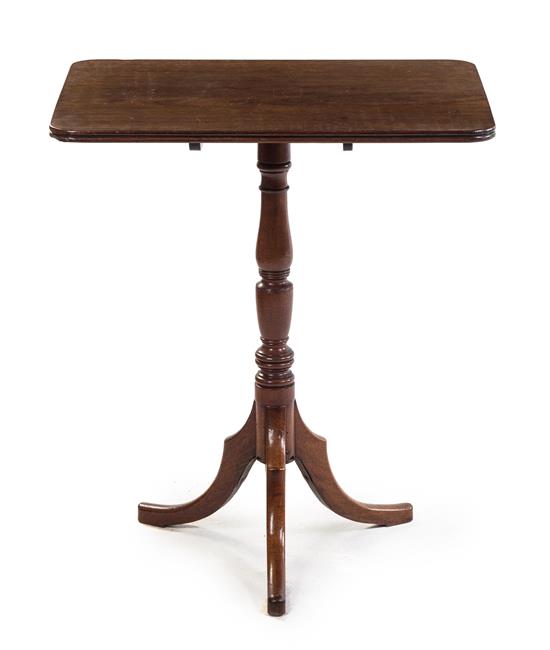 Appraisal: Sale Lot An American Mahogany Tilt-Top Tea Table th century