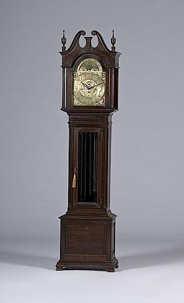 Appraisal: HERSCHEDE CHIMING HALL CLOCK American ca Eight day time and