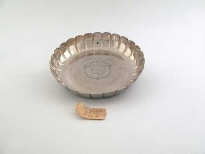 Appraisal: A George III strawberry dish of conventional form with shaped