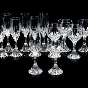 Appraisal: A Group of Baccarat Massena Stemware th Century comprising seven