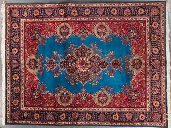 Appraisal: Persian Tabriz carpet Iran modern x Estimate -