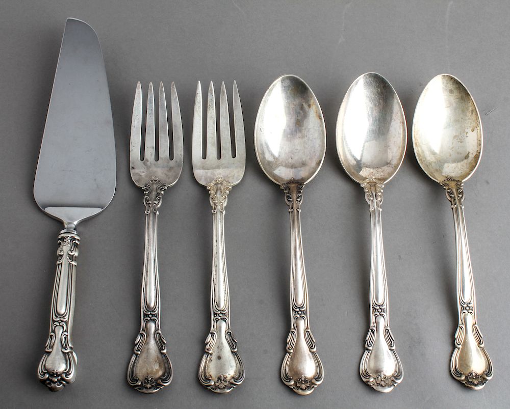 Appraisal: Gorham Silver Chantilly Serving Utensils Pcs Gorham sterling silver Chantilly