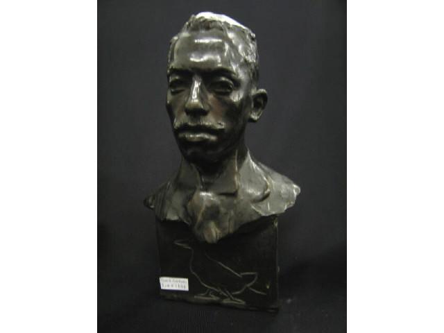 Appraisal: Victorian Bronze Bust of a Gentleman by Telcs fine detail