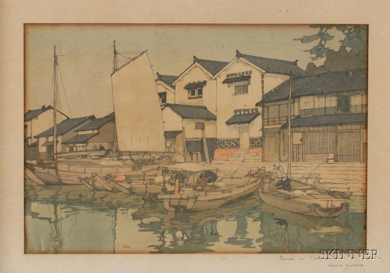 Appraisal: Yoshida Hiroshi Kura in Tomonoura framed fair to good impression