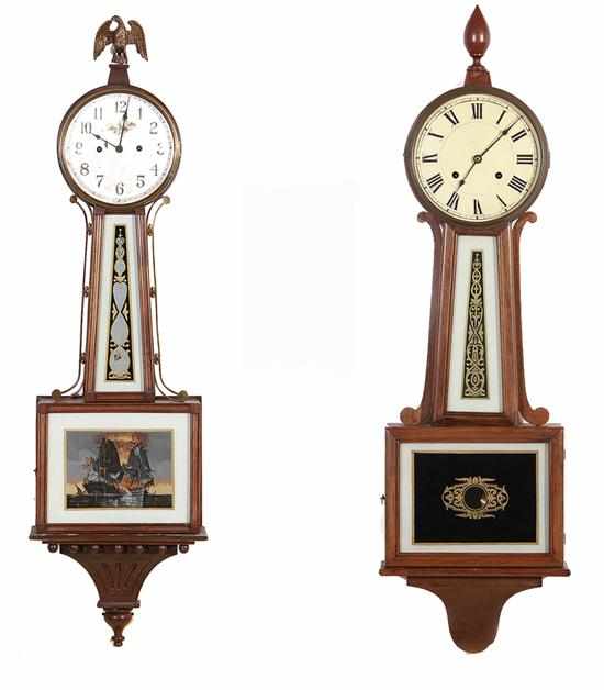 Appraisal: Collection of American clocks th and th century two banjo