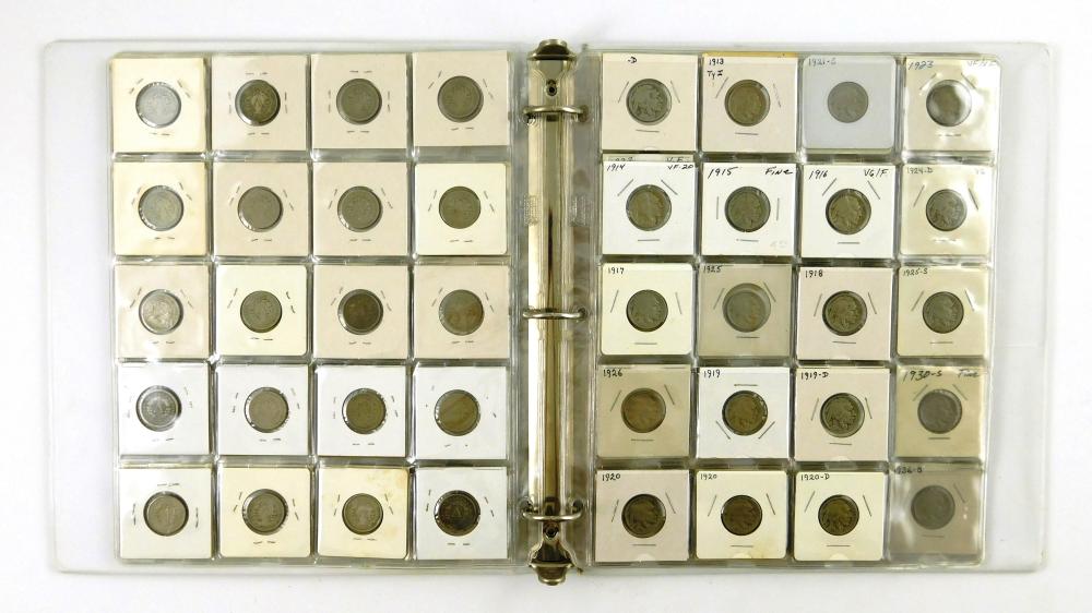 Appraisal: COINS Binder with mixed mostly common date nickels including V