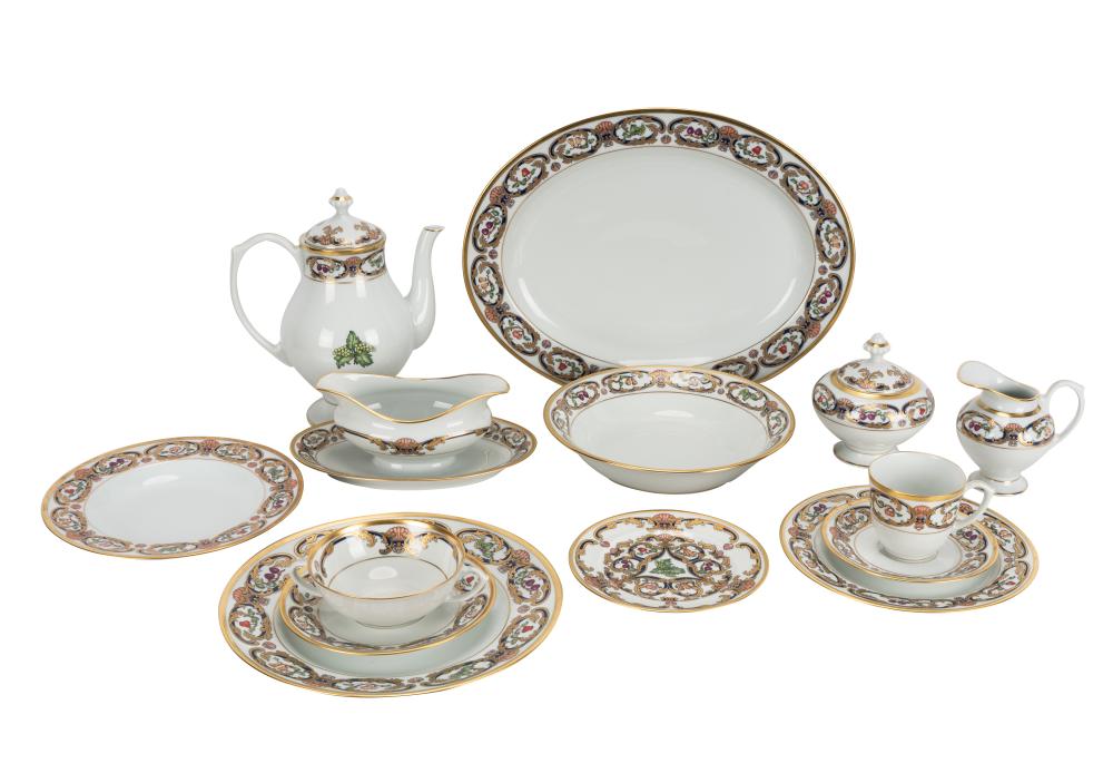 Appraisal: CARTIER LIMOGES PORCELAIN SERIVCEprinted Cartier Limoges marks comprising dinner plates