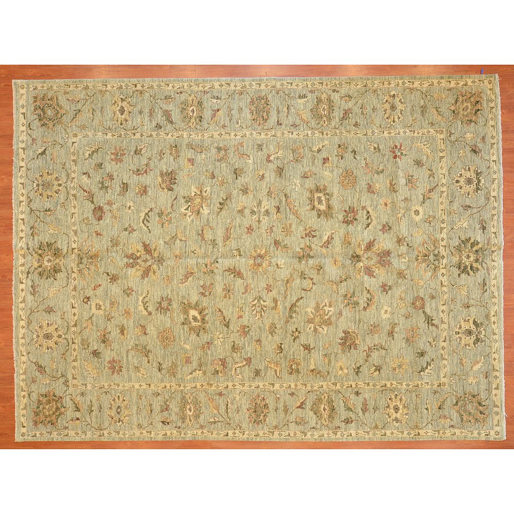 Appraisal: Indo Oushak Carpet India x Modern hand-knotted wool pile on