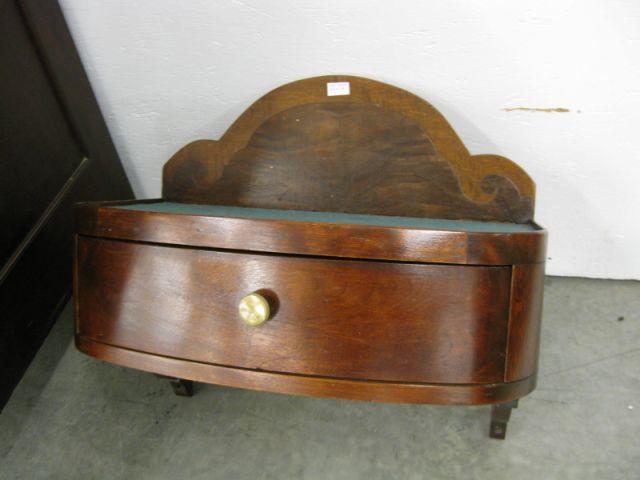 Appraisal: Victorian Hanging Wall Shelf with drawer from an early Georgia