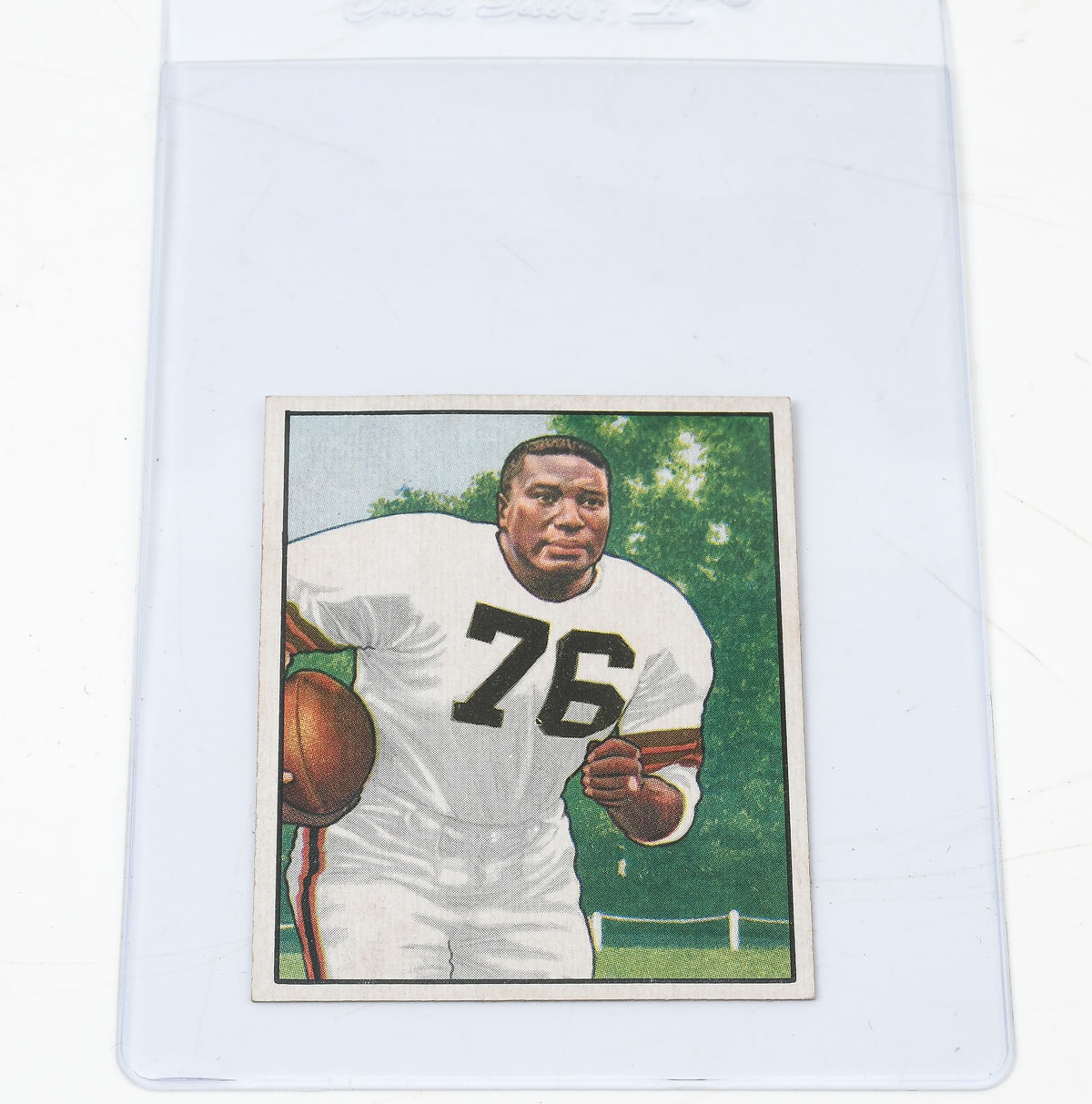 Appraisal: BOWMAN FOOTBALL CARD MARION MOTLEY ROOKIE Star running back of