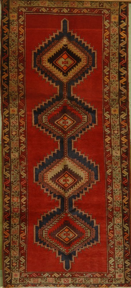 Appraisal: ORIENTAL RUG NORTHWEST PERSIAN ' x ' Four linked medallions