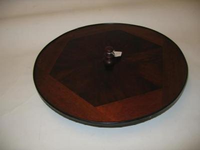 Appraisal: A LATE VICTORIAN MAHOGANY LAZY SUSAN with turned finial the