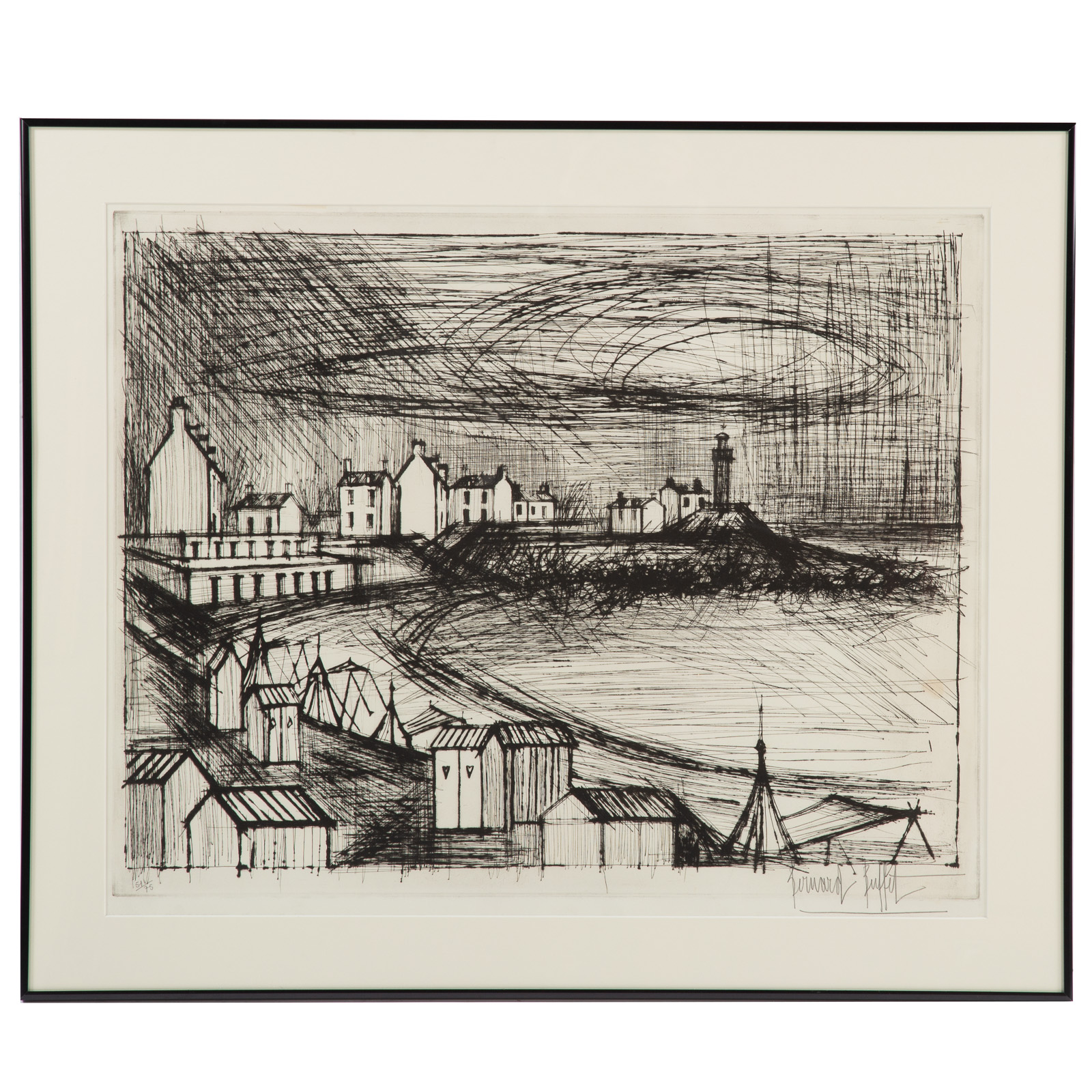 Appraisal: BERNARD BUFFET SUD DE LA FRANCE ETCHING French - Drypoint