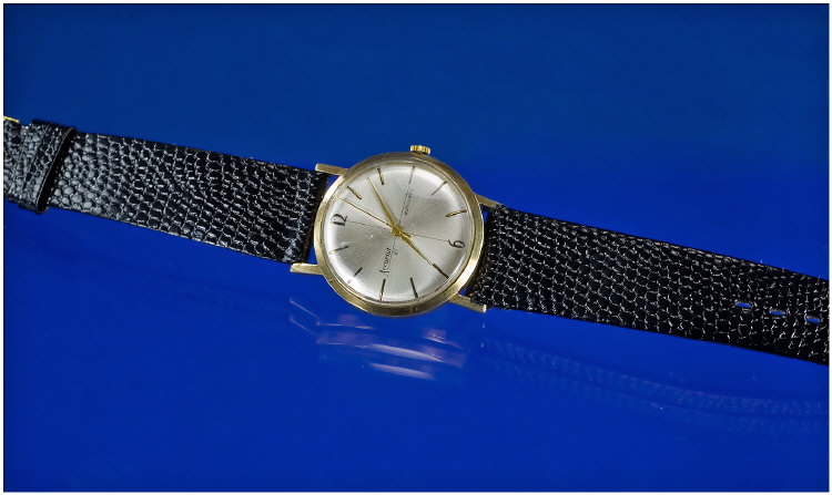 Appraisal: ct Gold Gents Wristwatch Accurist Automatic Wristwatch With Gilt Batons