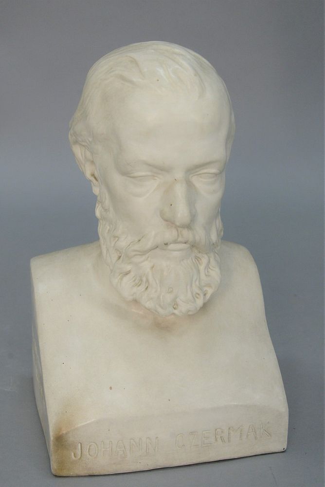 Appraisal: Ceramic Bust of Johann Czermak - inscribed Johann Czermak on