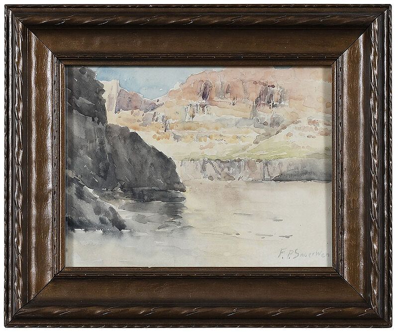 Appraisal: Frank Paul Sauerwen American - Western Study signed lower right