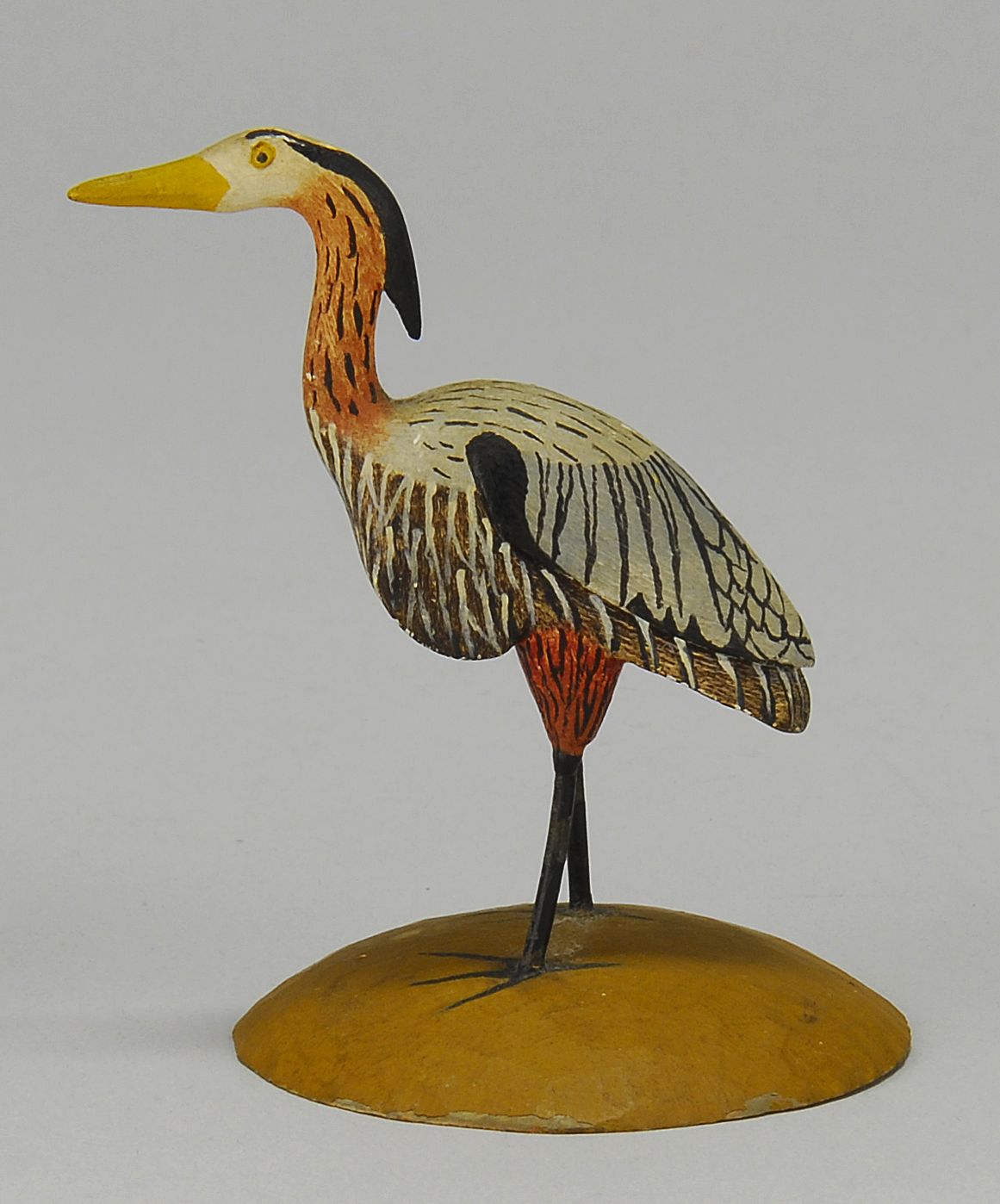 Appraisal: MINIATURE GREAT BLUE HERON By R C Hart of North