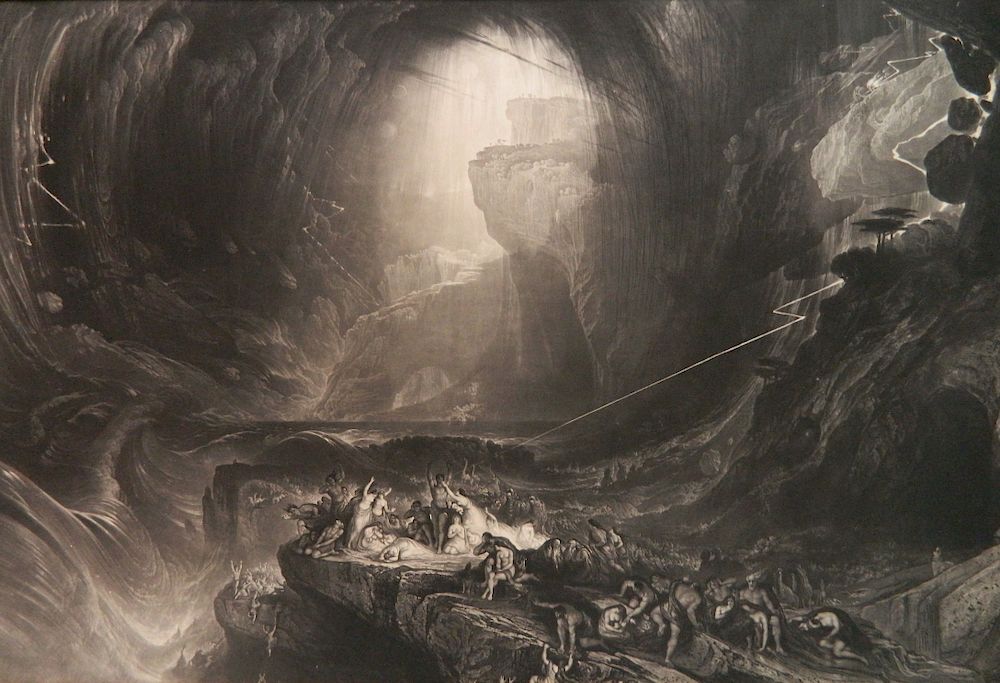 Appraisal: John Martin mezzotint John Martin British - - ''The Deluge''